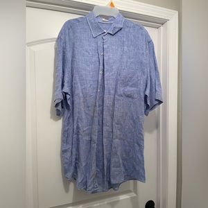 Peter Millar 100% linen polo shirt